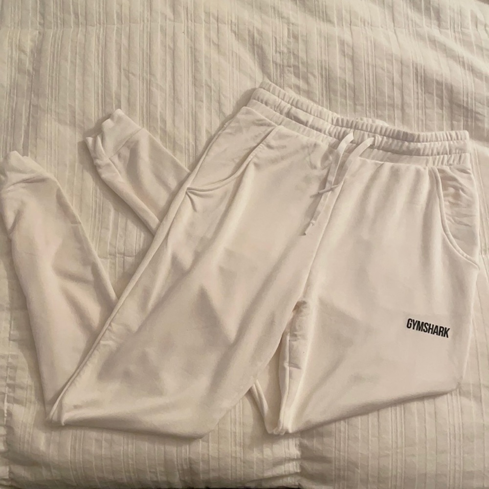 Gymshark White Joggers - Pippa Training